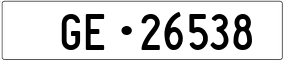 Trailer License Plate